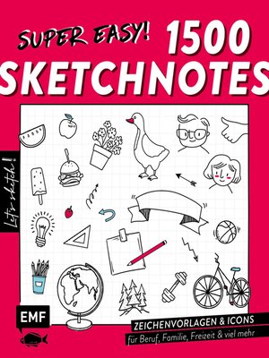 cover image of Let's sketch! Super easy! 1500 Sketchnotes